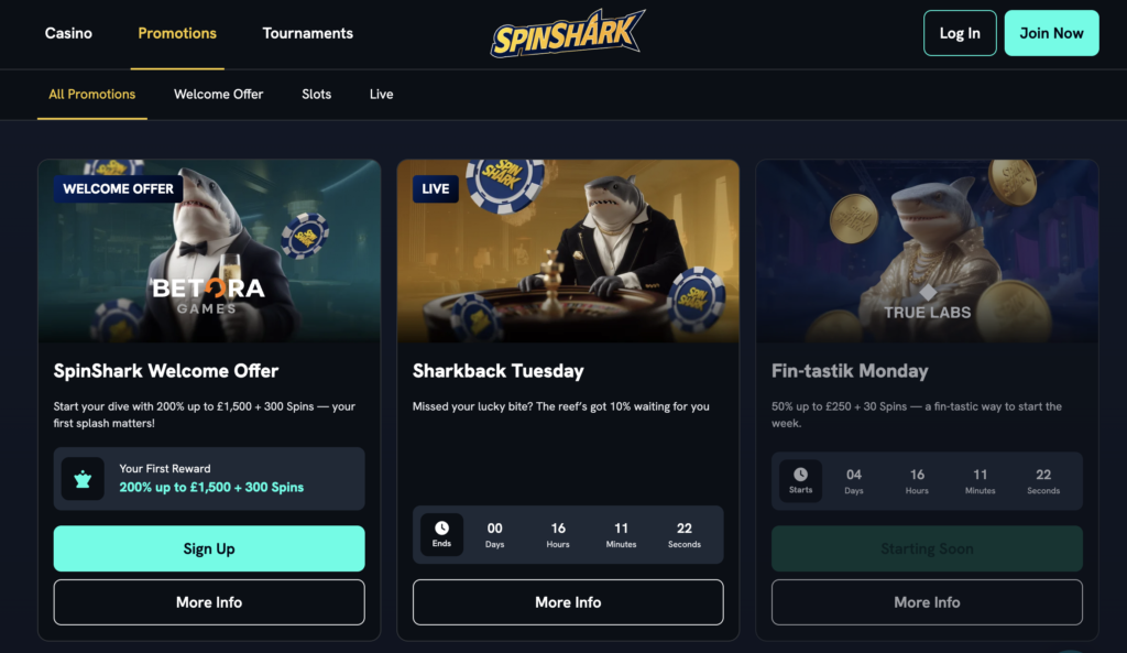 Bonuses & Promotions at Credit Card Casinos.
