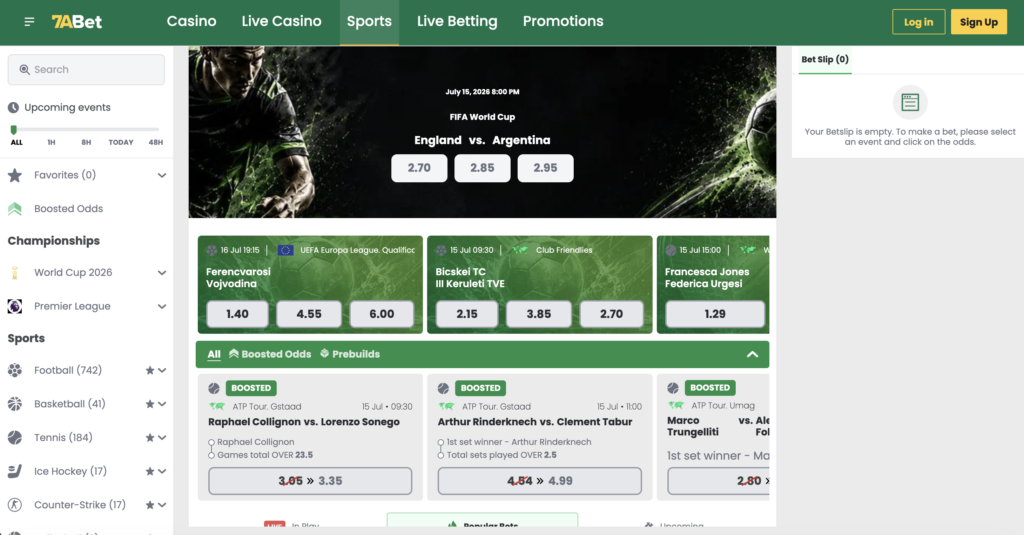 Sports Betting at credit card casinos